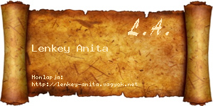 Lenkey Anita névjegykártya